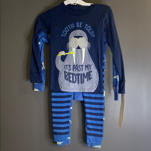 Carter's Other - Carter’s Kids Pajamas Bundle - Navy Blue Walrus Design size 3T